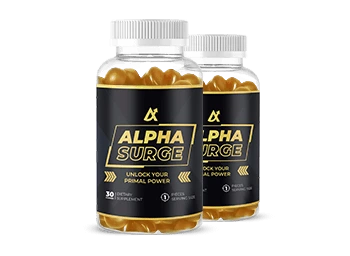 Alpha Surge Men's Wellness Supplement Bottle